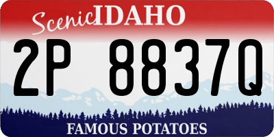ID license plate 2P8837Q