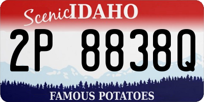 ID license plate 2P8838Q