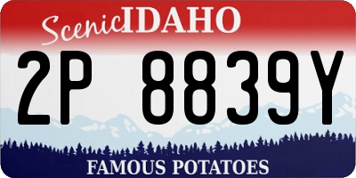 ID license plate 2P8839Y