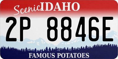 ID license plate 2P8846E