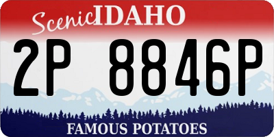 ID license plate 2P8846P