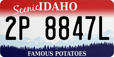 ID license plate 2P8847L