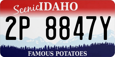 ID license plate 2P8847Y