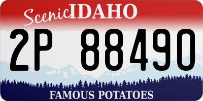 ID license plate 2P8849O