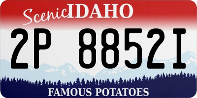 ID license plate 2P8852I