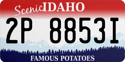 ID license plate 2P8853I