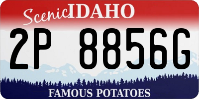 ID license plate 2P8856G