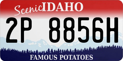 ID license plate 2P8856H
