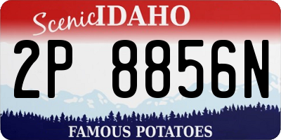 ID license plate 2P8856N