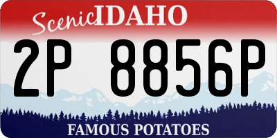 ID license plate 2P8856P