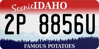 ID license plate 2P8856U