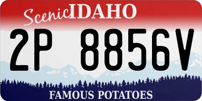 ID license plate 2P8856V
