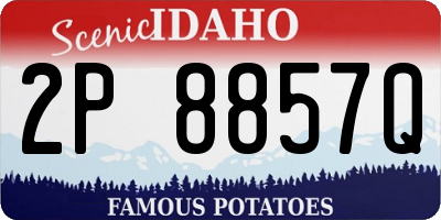 ID license plate 2P8857Q