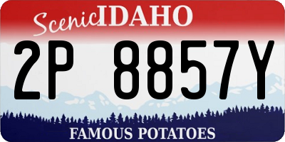 ID license plate 2P8857Y