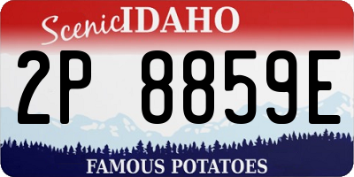 ID license plate 2P8859E
