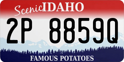 ID license plate 2P8859Q