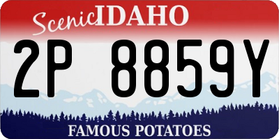 ID license plate 2P8859Y