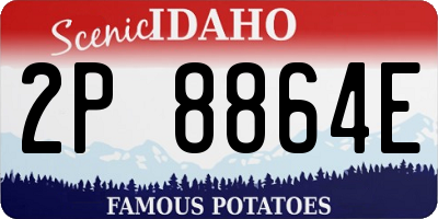 ID license plate 2P8864E