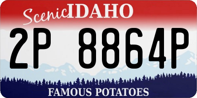 ID license plate 2P8864P