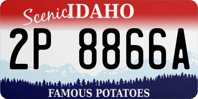 ID license plate 2P8866A