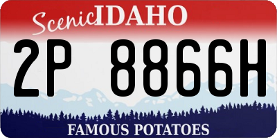 ID license plate 2P8866H