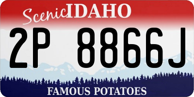 ID license plate 2P8866J