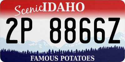 ID license plate 2P8866Z