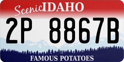 ID license plate 2P8867B