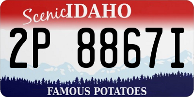 ID license plate 2P8867I