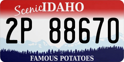ID license plate 2P8867O