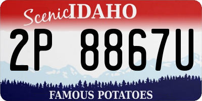 ID license plate 2P8867U