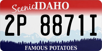 ID license plate 2P8871I