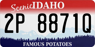 ID license plate 2P8871Q