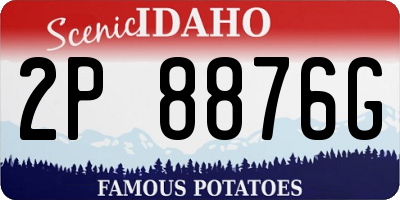 ID license plate 2P8876G