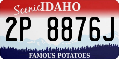 ID license plate 2P8876J