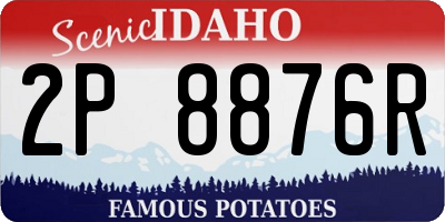ID license plate 2P8876R