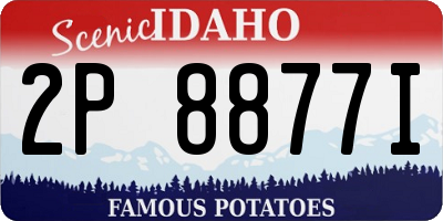 ID license plate 2P8877I