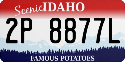 ID license plate 2P8877L