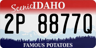 ID license plate 2P8877Q
