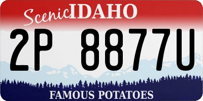 ID license plate 2P8877U