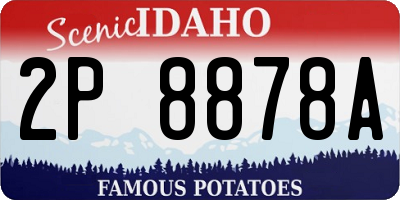 ID license plate 2P8878A