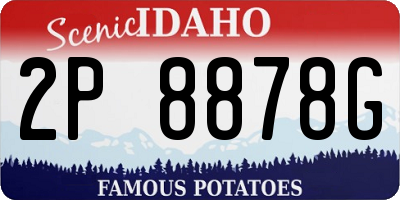 ID license plate 2P8878G