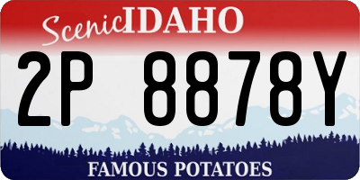 ID license plate 2P8878Y