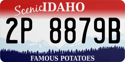 ID license plate 2P8879B
