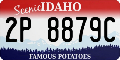 ID license plate 2P8879C