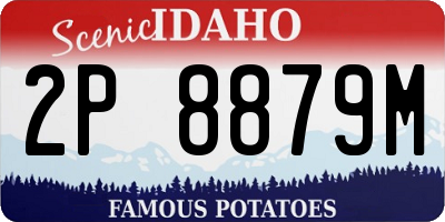 ID license plate 2P8879M