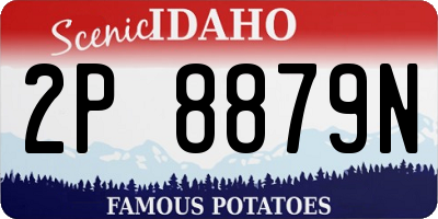 ID license plate 2P8879N