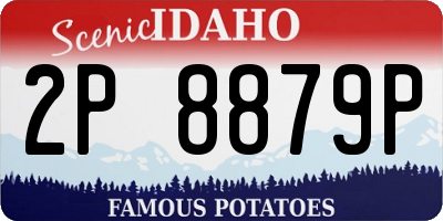 ID license plate 2P8879P