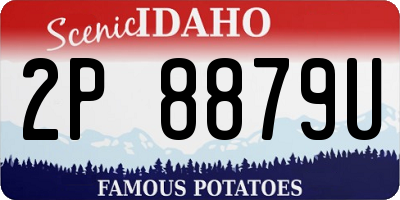 ID license plate 2P8879U