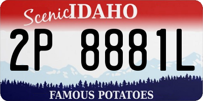 ID license plate 2P8881L